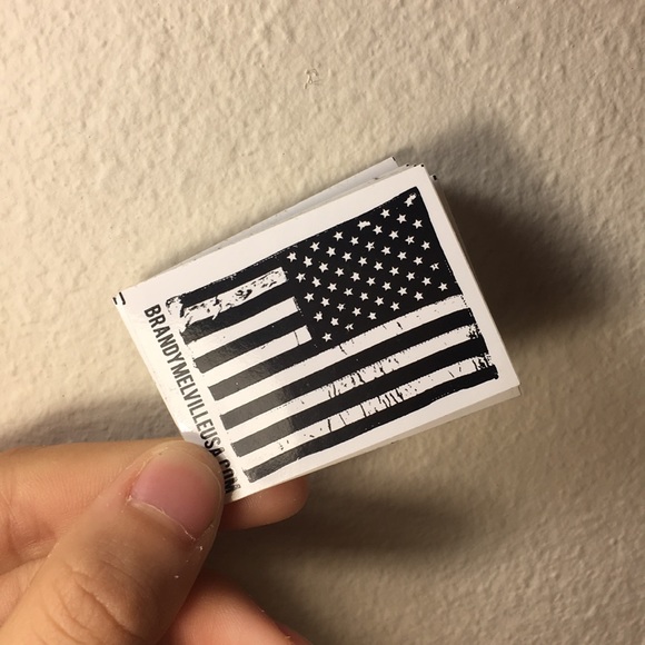 10 Brandy Melville USA Flag Stickers - Picture 1 of 1